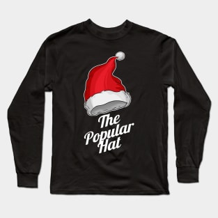 Santas Hat Is The Popular Hat For Christmas Long Sleeve T-Shirt